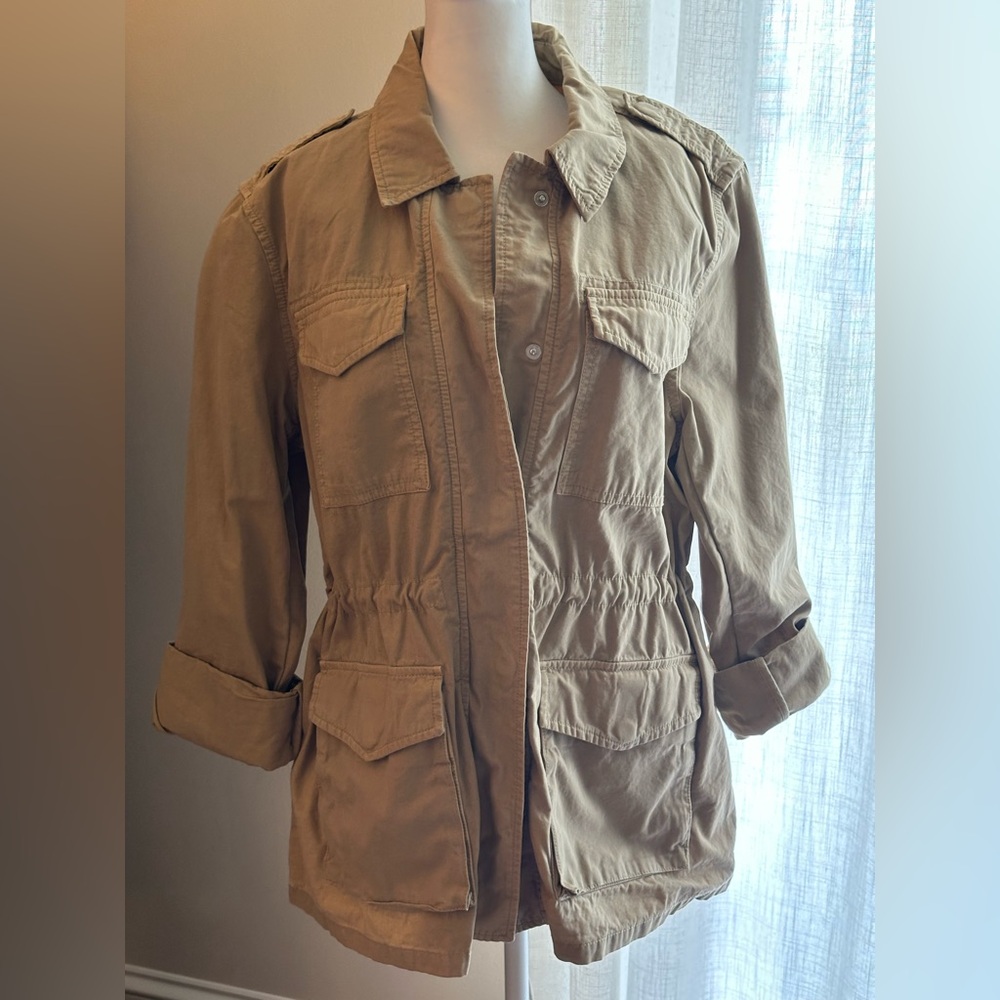 GAP Tan Utility Jacket with Cinched Waist